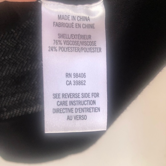 ❤️Theory Black Knit Short Sleeve Top Size M - Picture 3 of 5